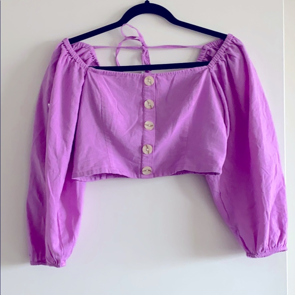 American Eagle Long Sleeve Crop Top